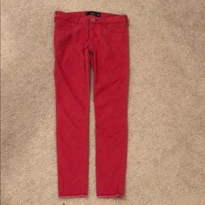 Hollister women’s 27 Jean leggings dark coral